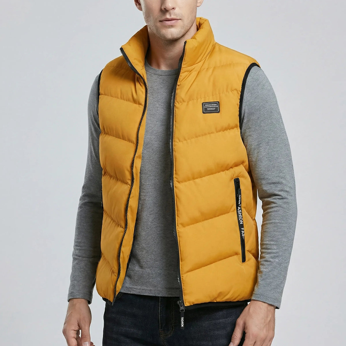 Casual Vest with Front Zip