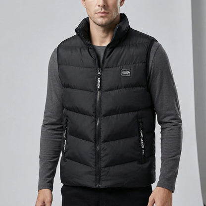 Casual Vest with Front Zip