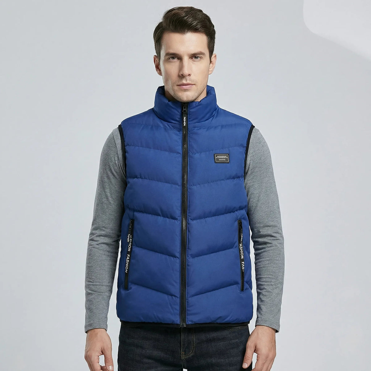Casual Vest with Front Zip