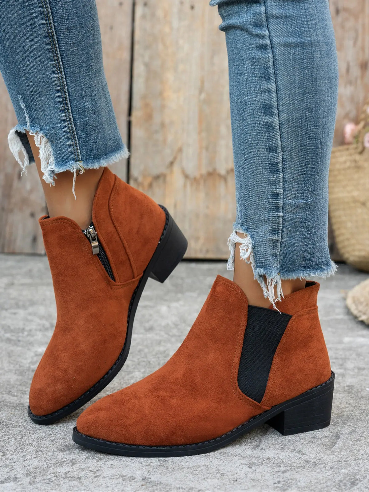 Women's Ankle Boots – Pointed Toe, Zip