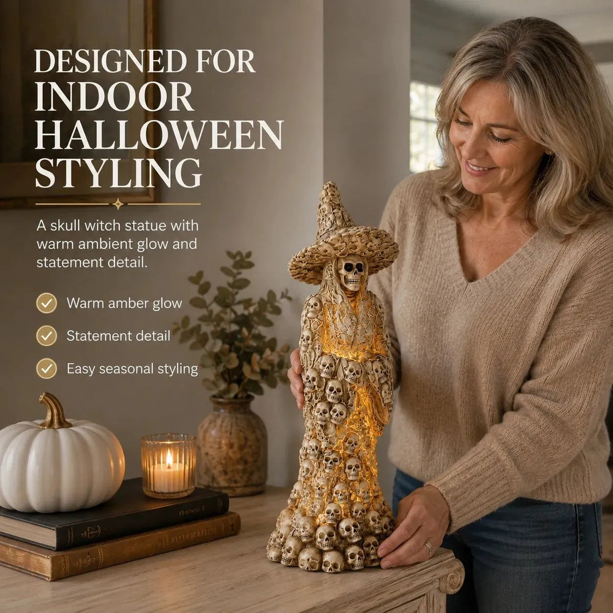 Flash Sale 50% OFF-Skeleton Witch Ornament(BUY 2 FREE SHIPPING)