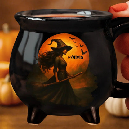 Halloween Early Bird SaleCustom Witch Cauldron Mug — The Ultimate Halloween Brew!