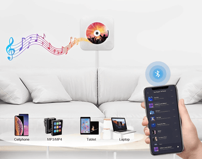 Wall-Mounted CD Player & Bluetooth Speaker System