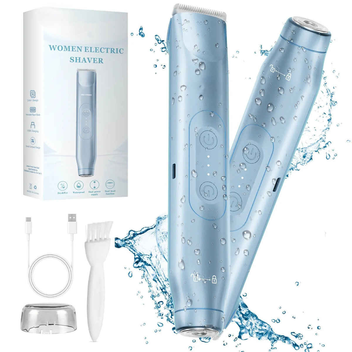 Women's Bikini Trimmer — Rechargeable 2-in-1