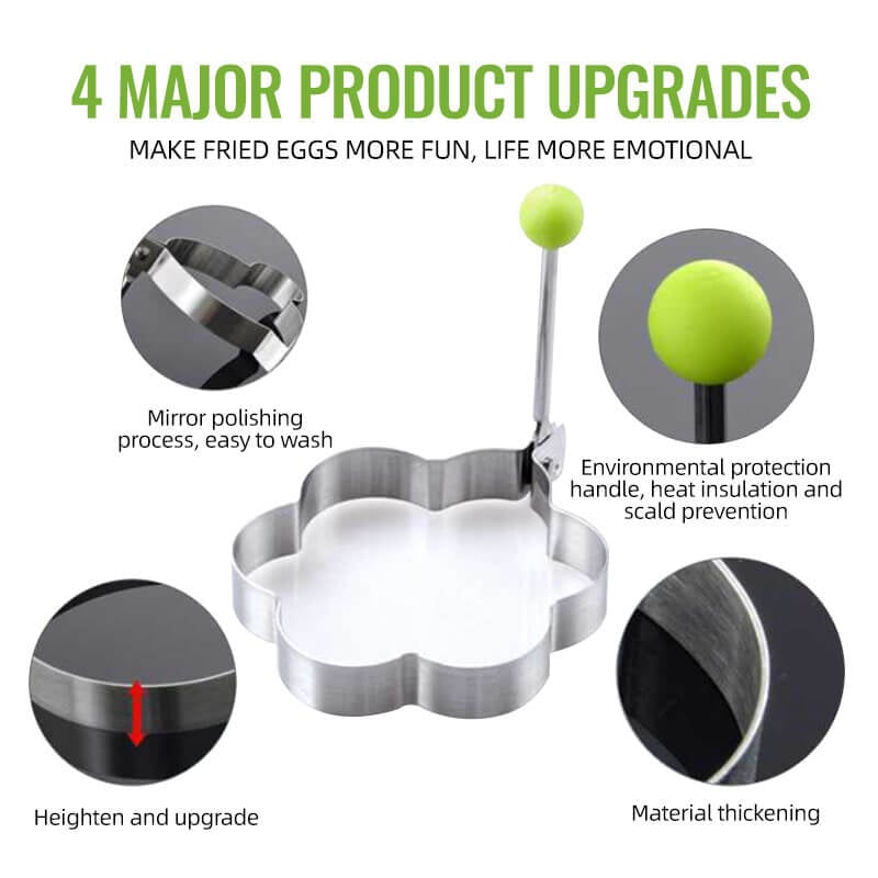 Premium Stainless Steel Egg Rings Molds – Easy Shaping for Perfect Breakfasts