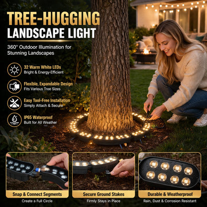 LED Ring Tree Light | Outdoor Waterproof Landscape Spotlight