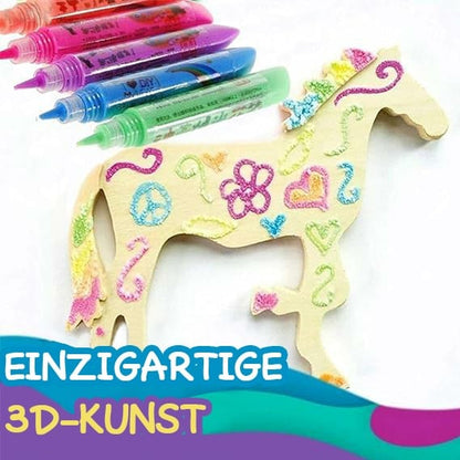 Magic Pen – Draw in 3D with a single stroke! DIY bubble "popcorn" effect drawing pens – Buy 3 Get 2