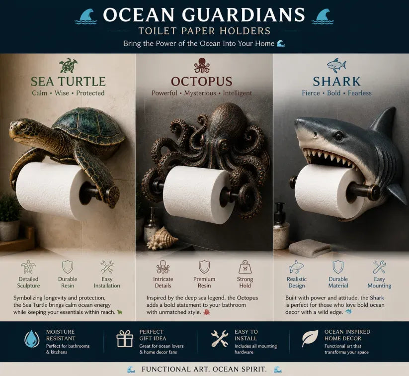 Ocean Guardians Toilet Paper Holder Series