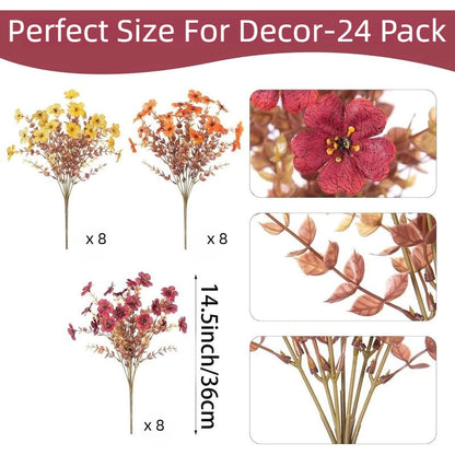 Last Day 50% OFF - UV-Resistant Artificial Daisy Flowers for Fall Decor Halloween