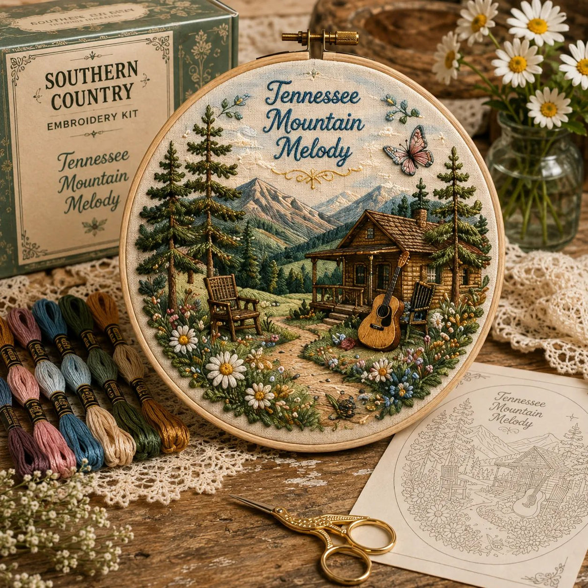 Beginner-Friendly Dolly Southern Country Needlework DIY Kit