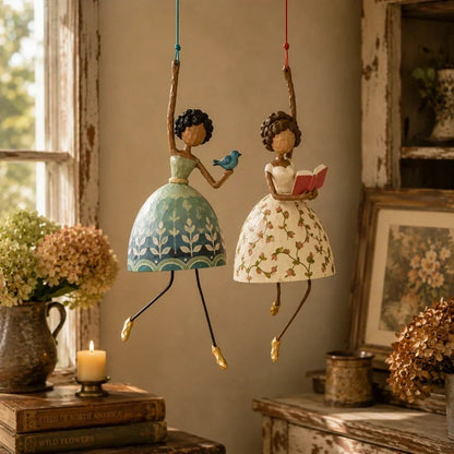 Let Your Space Dance — Whimsical Dancing Lady Hanging Ornament
