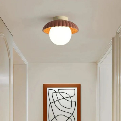Frosted Shade Hallway Ceiling Light for Warm Ambiance