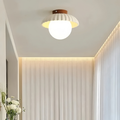 Frosted Shade Hallway Ceiling Light for Warm Ambiance