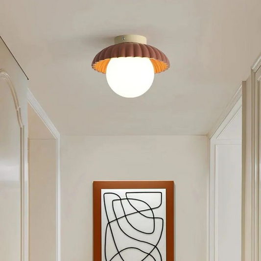 Frosted Shade Hallway Ceiling Light for Warm Ambiance