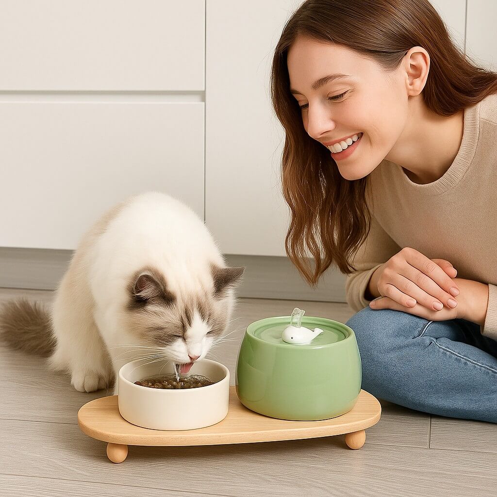 AquaCeramic Pet Hydration Fountain