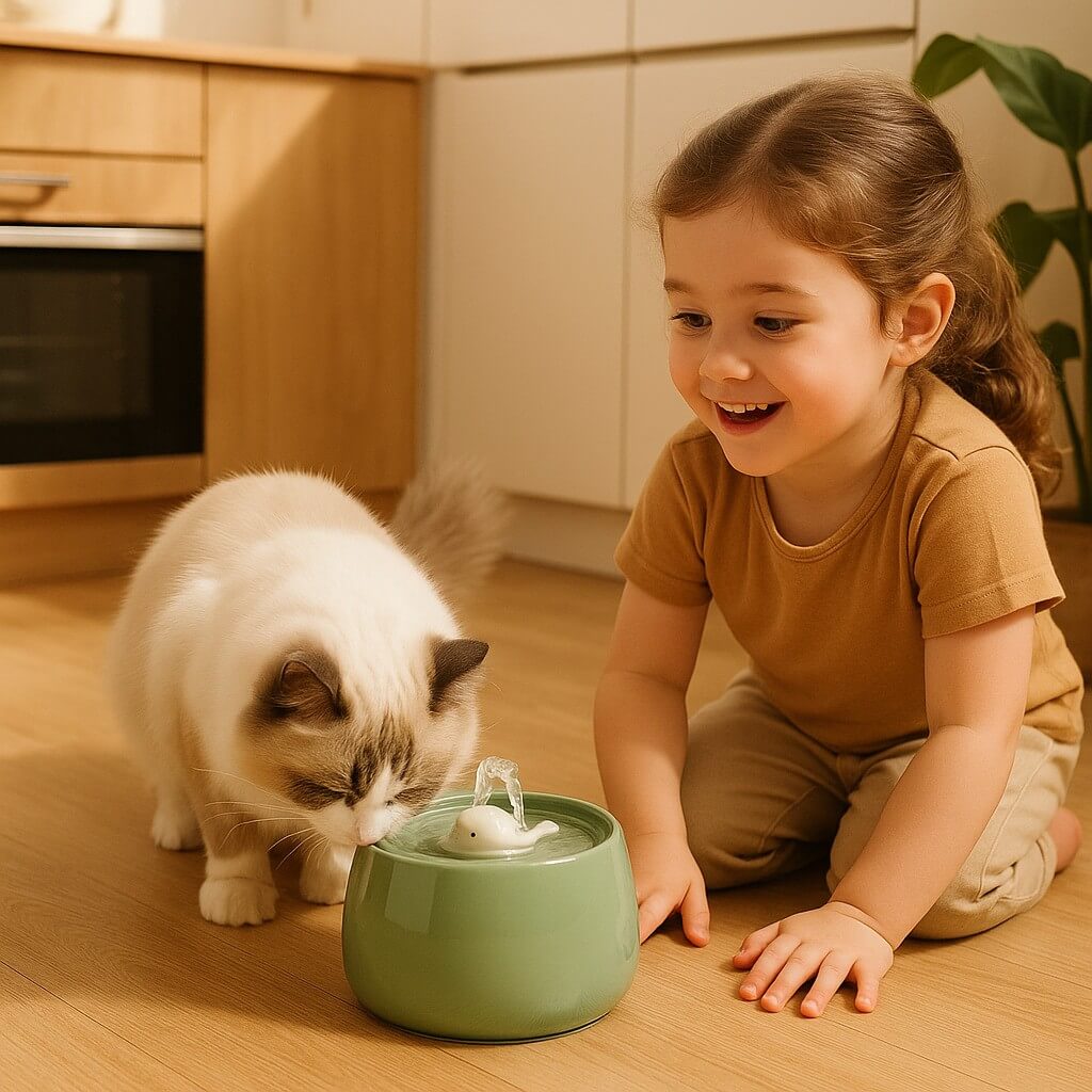 AquaCeramic Pet Hydration Fountain