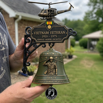 Last Day Promo: 50% OFF - Veteran Tribute Wall Bell