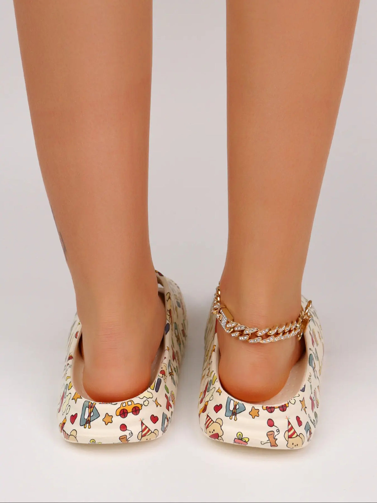 Women's Cartoon Print EVA Sandals – Cushioned, Lightweight