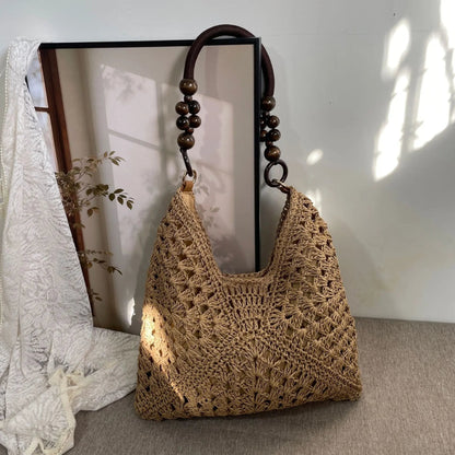 Vintage Handwoven Tote Purse
