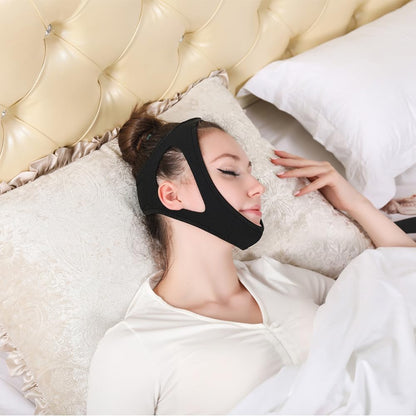 Chin Strap to Prevent Snoring Made of Breathable Neoprene – Reduces Snoring and Ensures Comfortable Sleep at Night