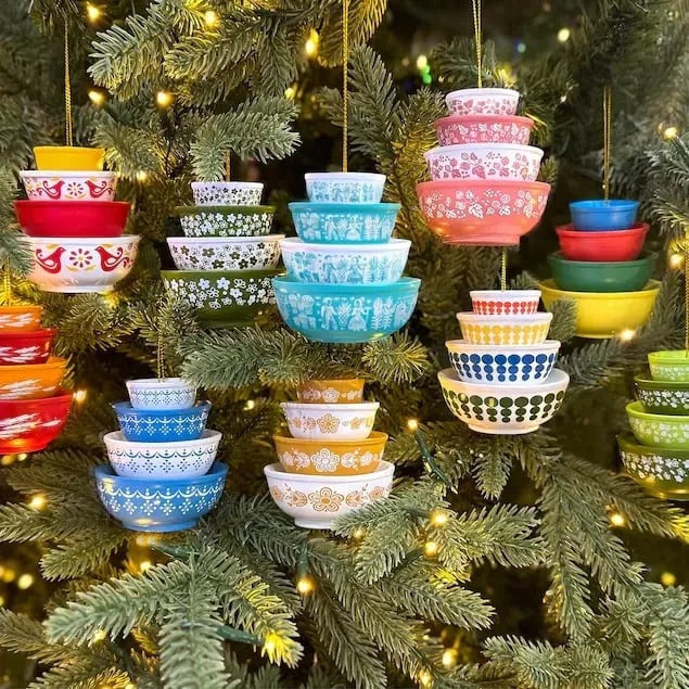 Retro Kitchenware Ornaments for Christmas Tree