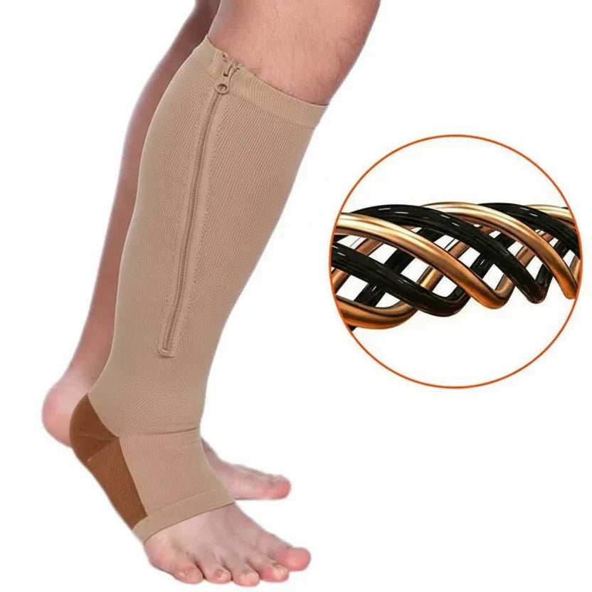 CIRCULARELIEF – Compression Socks with Zipper for Support and Relief