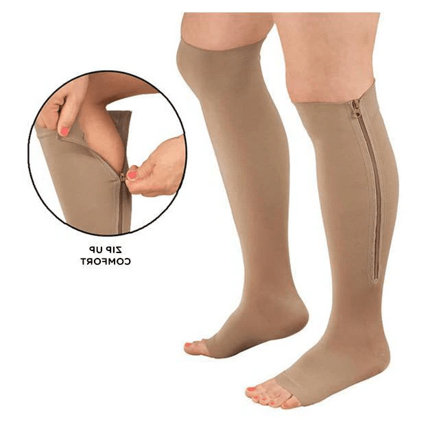 CIRCULARELIEF – Compression Socks with Zipper for Support and Relief