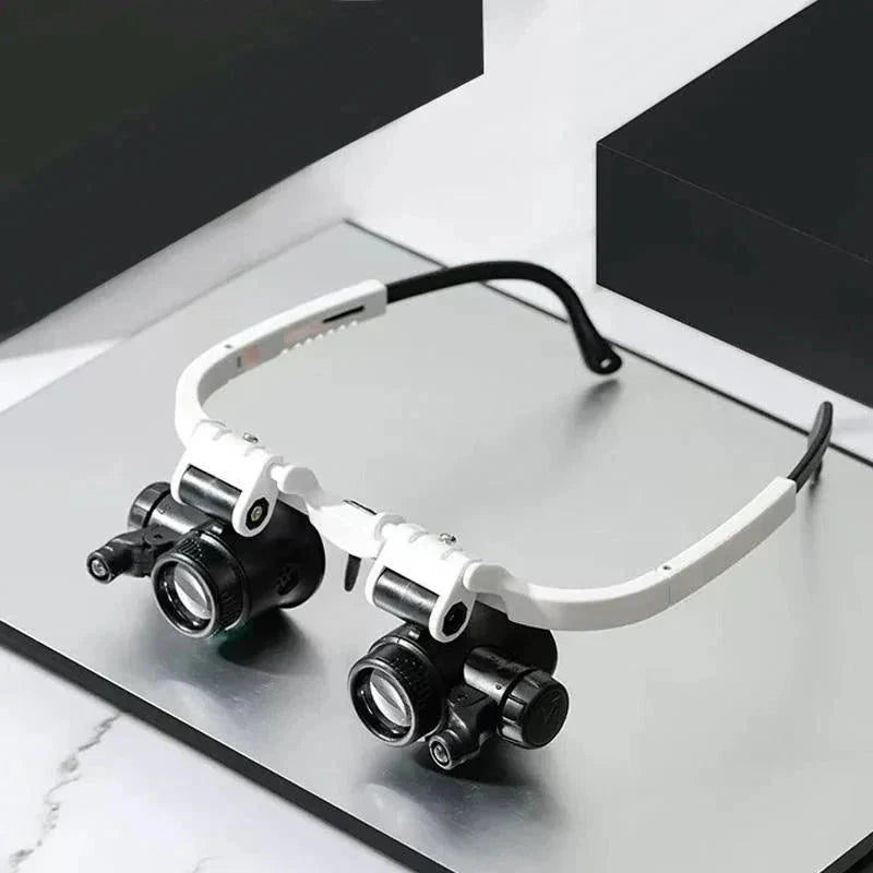 LED Magnifier Glasses with 8x, 15x, 23x Zoom