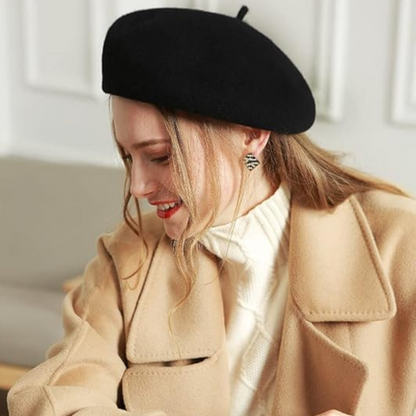 Classic French Wool Beret – Evelyne