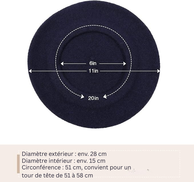 Classic French Wool Beret – Evelyne