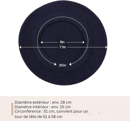 Classic French Wool Beret – Evelyne