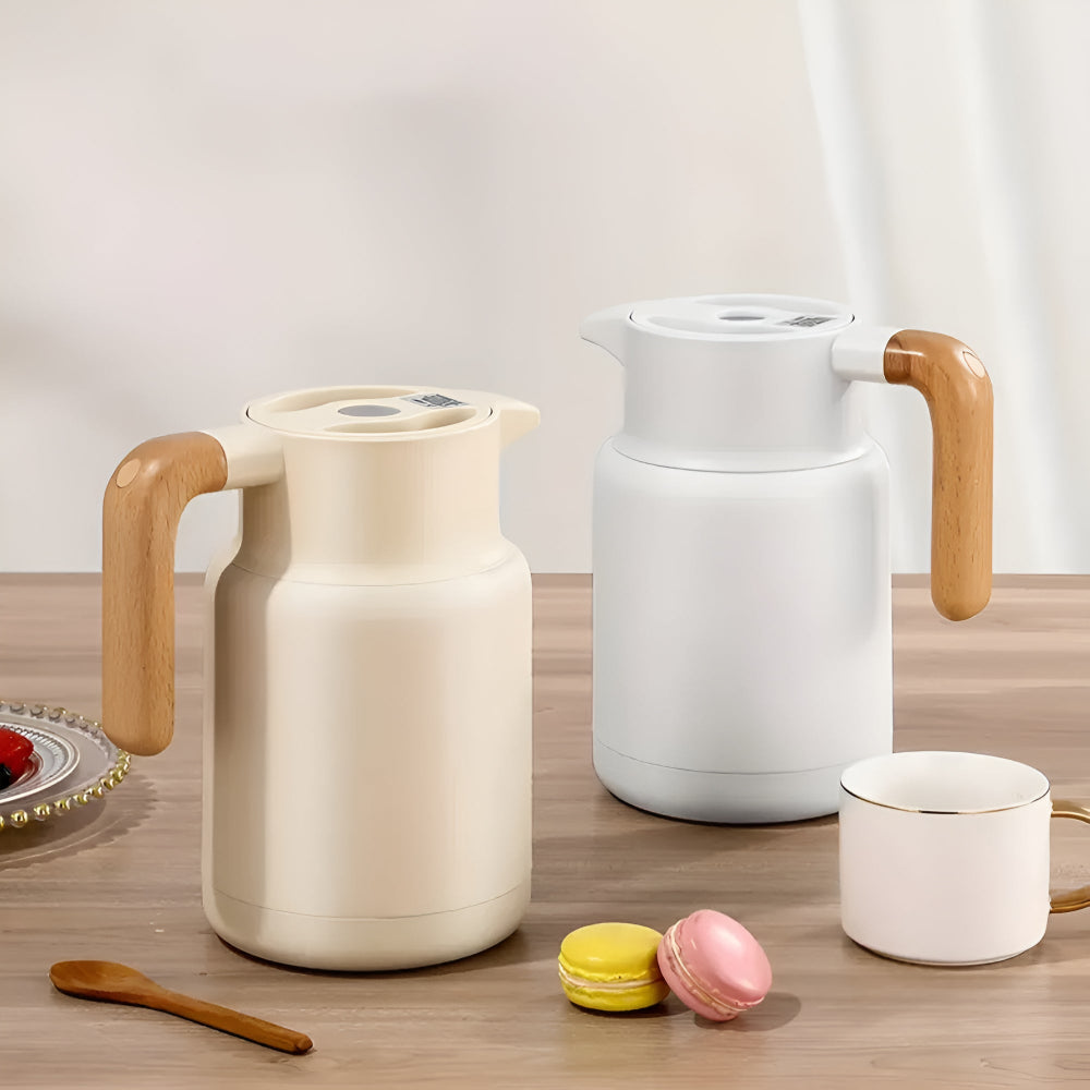Insulated Carafe with Wood Handle