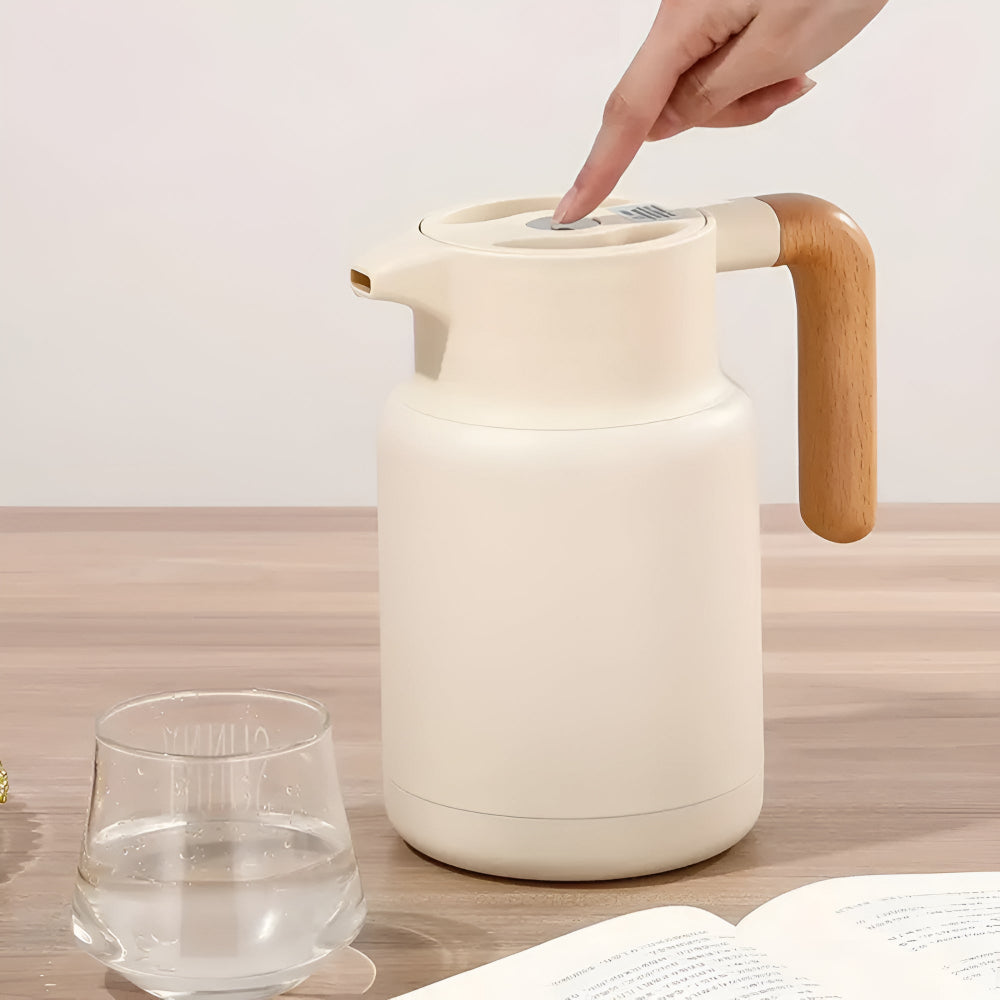Insulated Carafe with Wood Handle