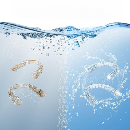 Cleaning for mouthguards, snoring devices, mouth protectors, dentures, retainers
