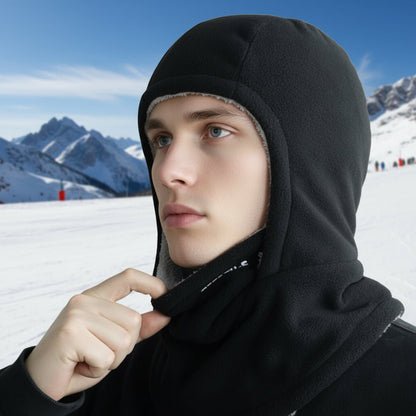 COLD HOOD – Thermal Fleece Balaclava for Cycling & Outdoor Sports in Icy Weather
