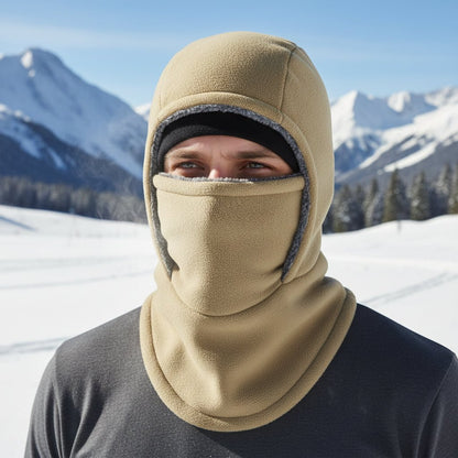 COLD HOOD – Thermal Fleece Balaclava for Cycling & Outdoor Sports in Icy Weather