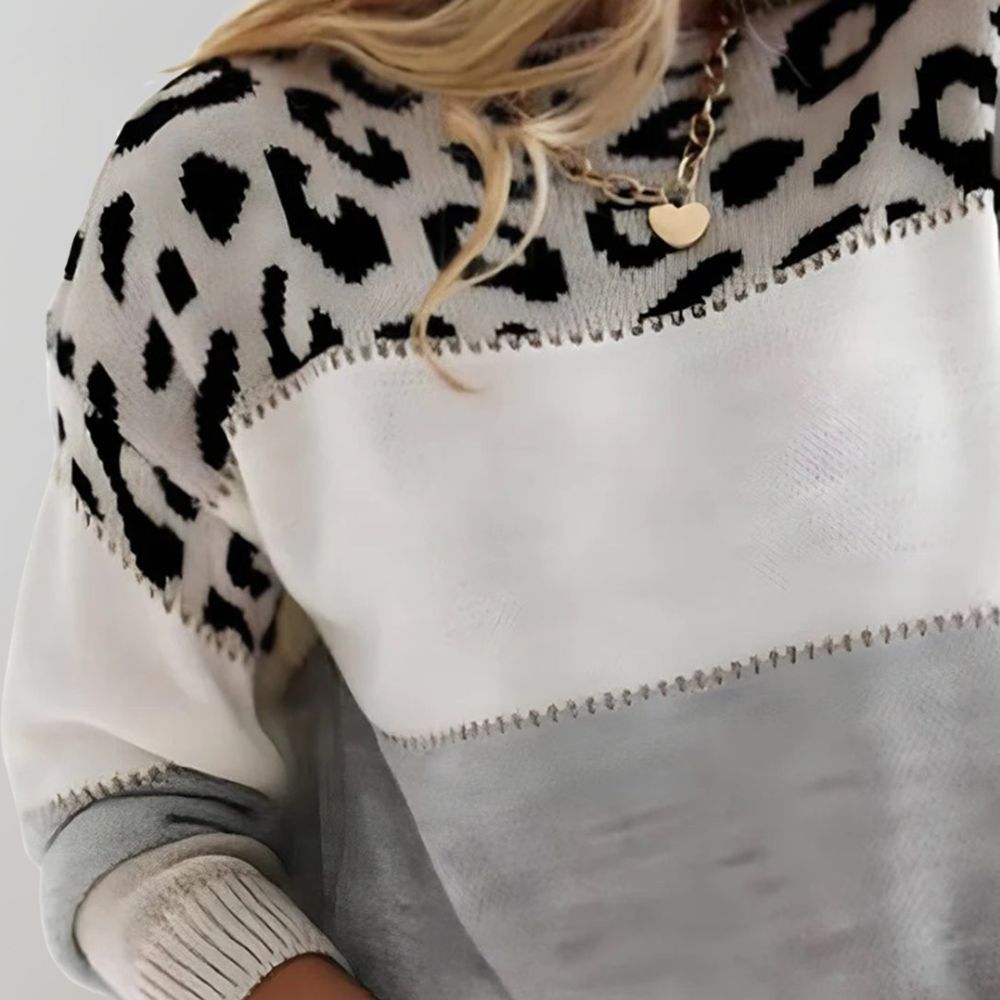 Collar Round & Leopard Print