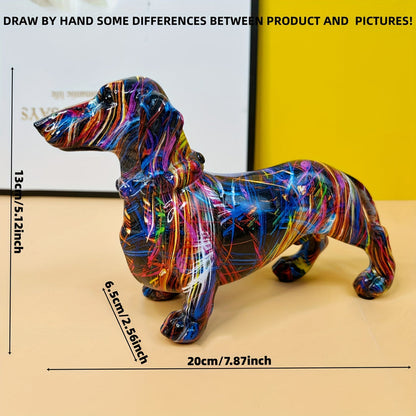 Colorful Dachshund Home Ornament