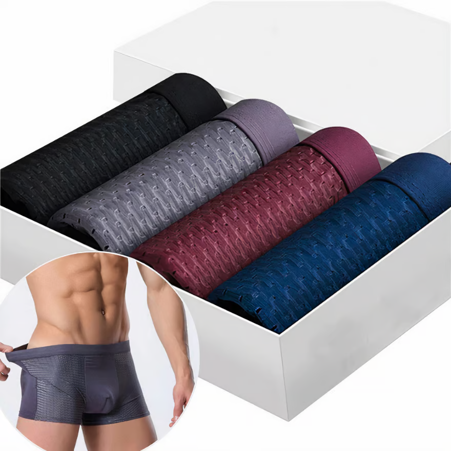 Comfort-Fit Bamboo Boxer Shorts