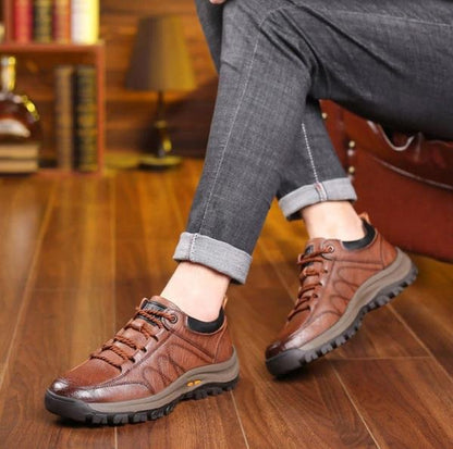 Waterproof Leather Shoes for Men's Orthopedic Support