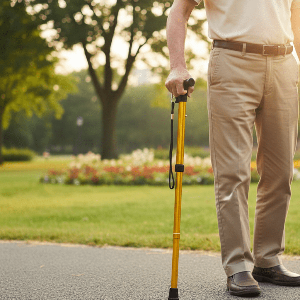 Adjustable Aluminum Walking Stick for Seniors