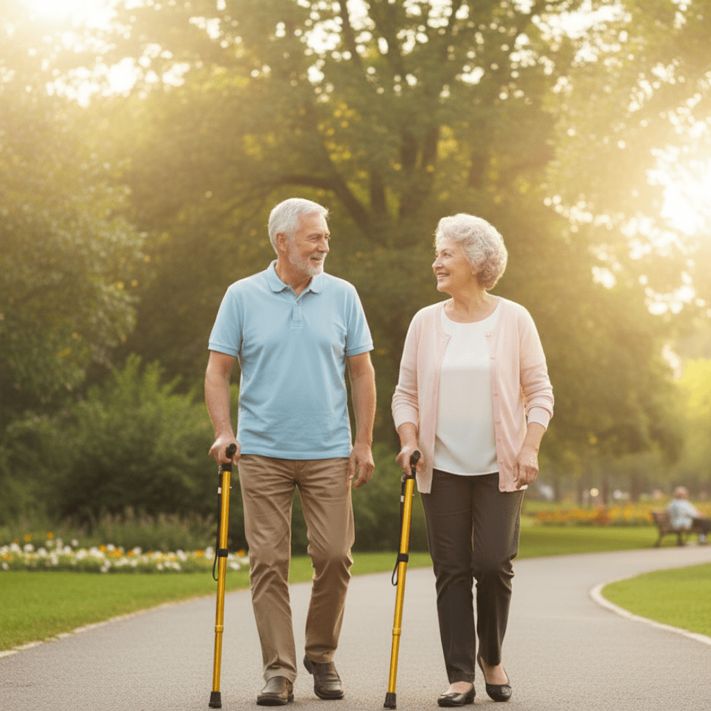 Adjustable Aluminum Walking Stick for Seniors