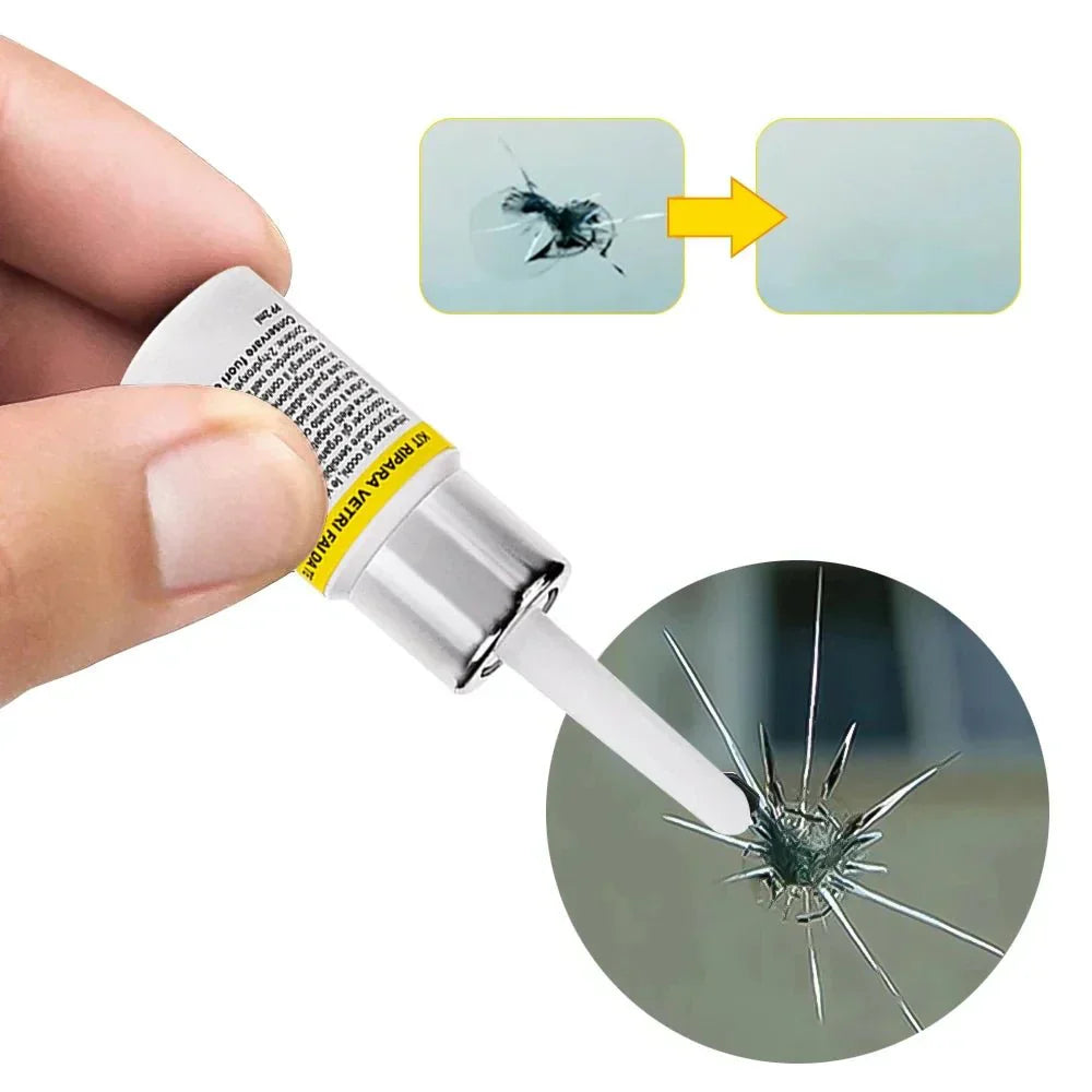 Windshield Crack and Chip Repair Kit - Restore Damaged Glass