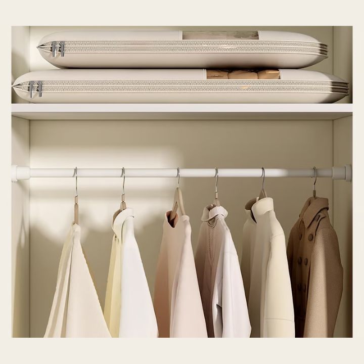 CompressLock space-saving hanging storage bag