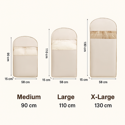 CompressLock space-saving hanging storage bag