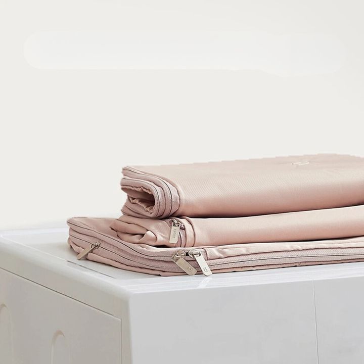 CompressLock space-saving hanging storage bag