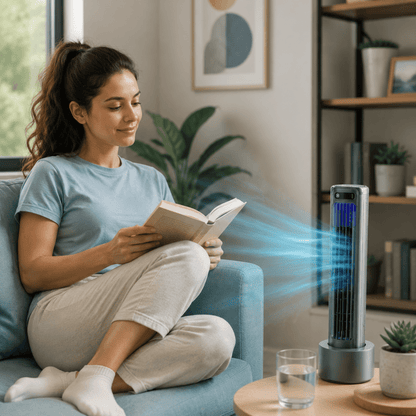 COOKBREEZE – Compact kitchen fan for pleasant freshness on hot days