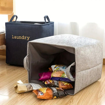 Fabric Storage Cube Basket with Handles