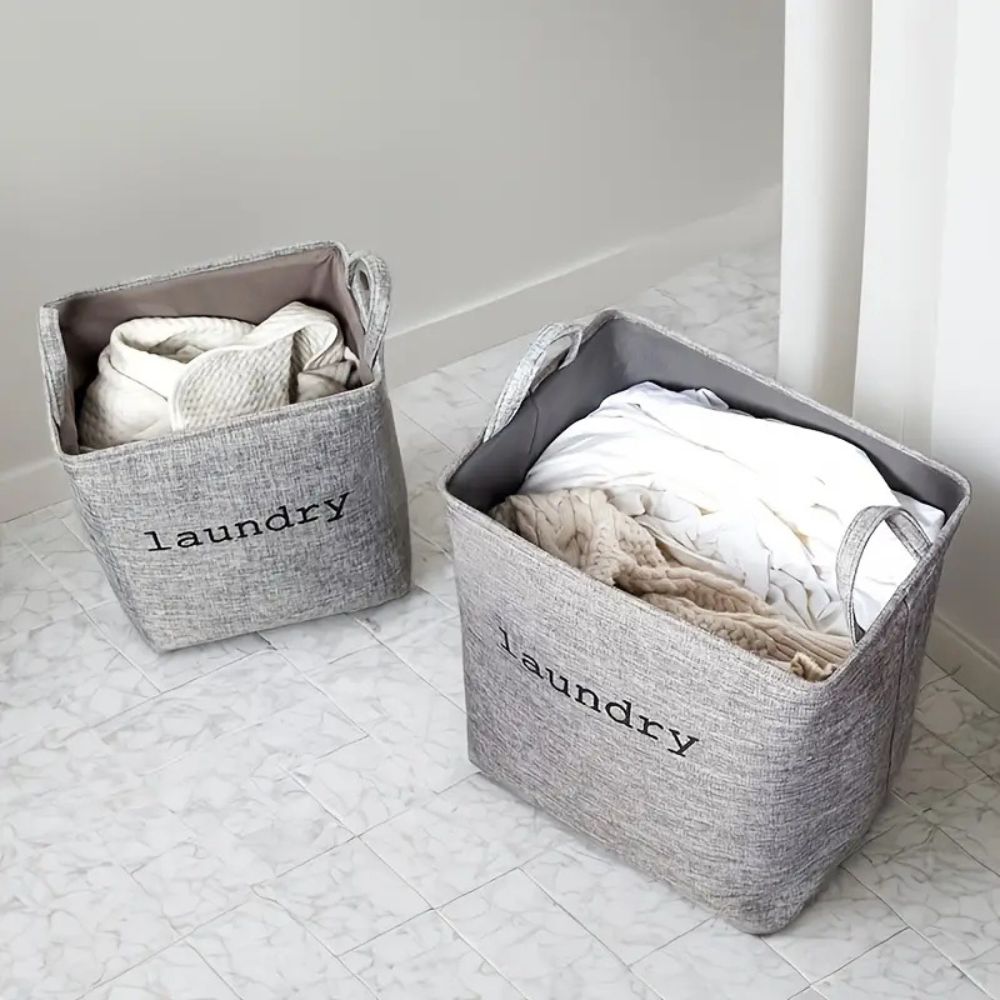 Fabric Storage Cube Basket with Handles