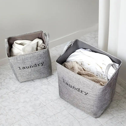Fabric Storage Cube Basket with Handles